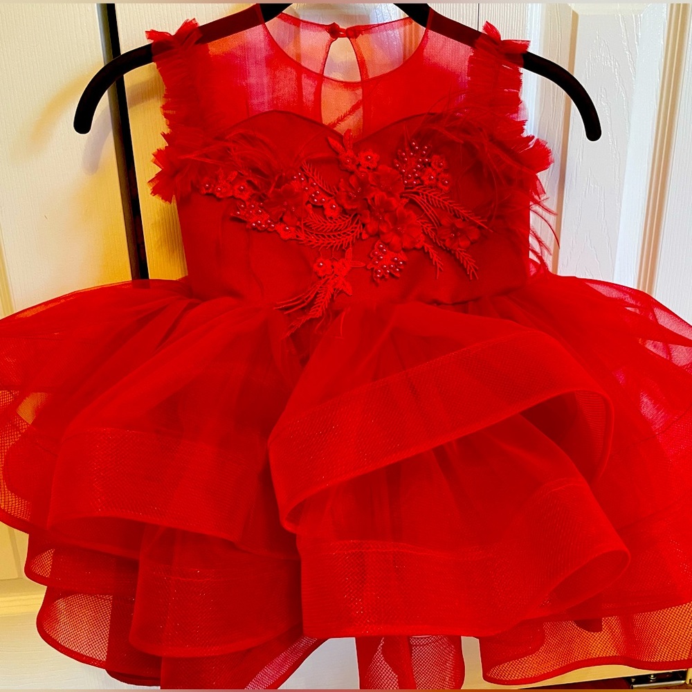 Toddler Girl Red Holiday dress size 4-5